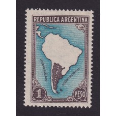 ARGENTINA 1935 GJ 761U ESTAMPILLA NUEVA MINT PAPEL AUSTRIACO U$ 45,50